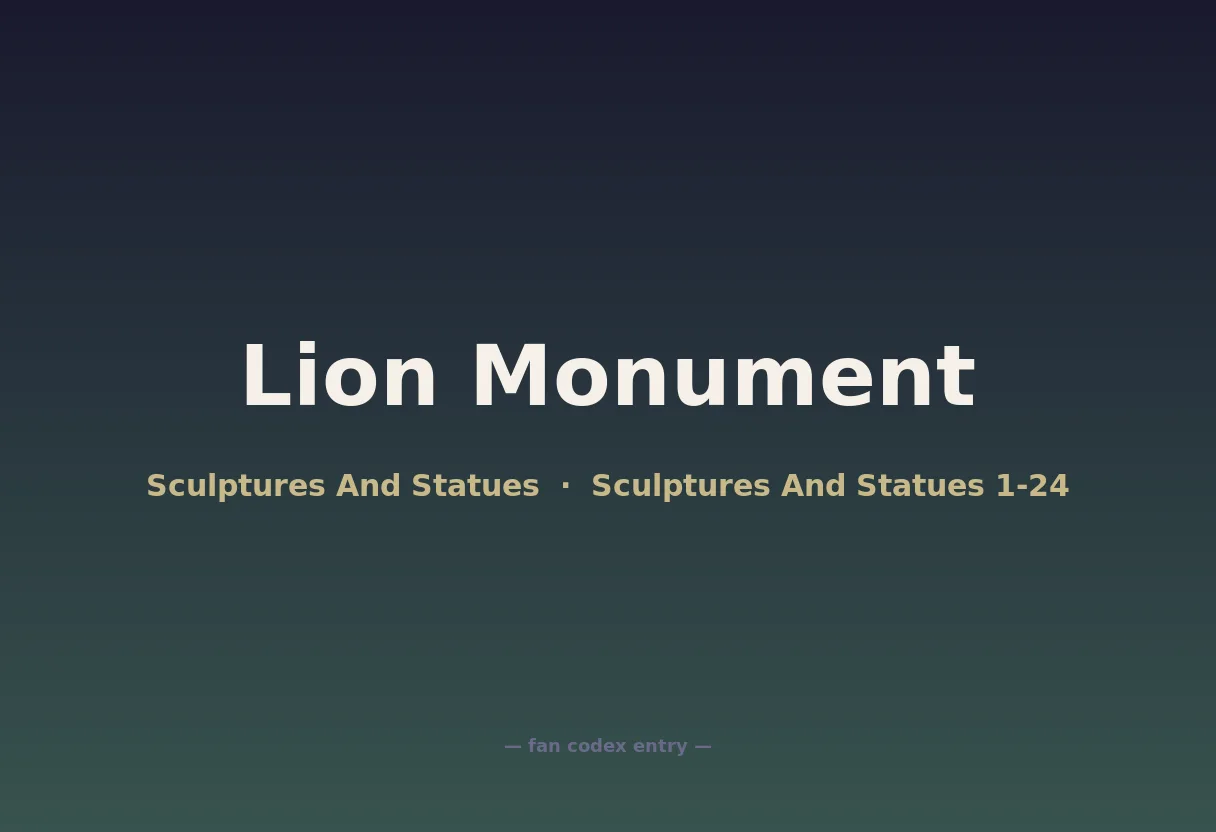 Lion Monument