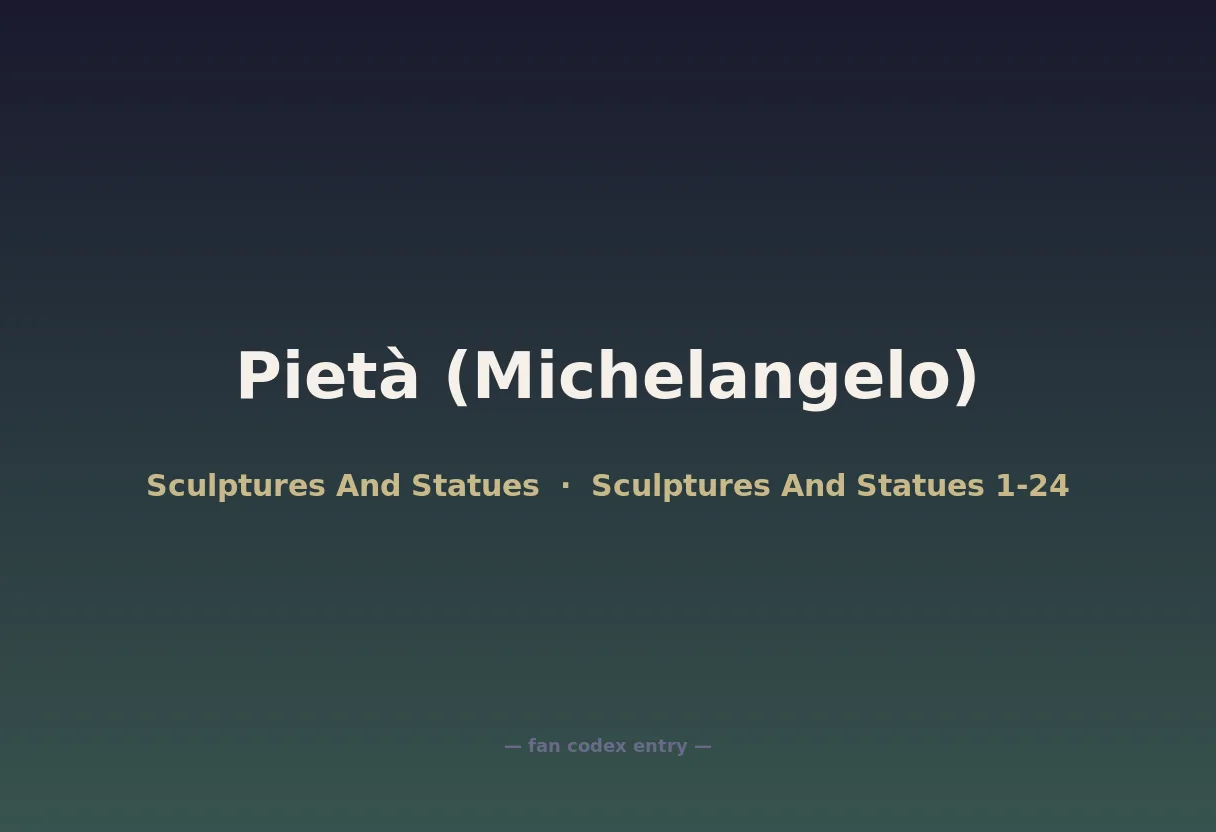 Pietà (Michelangelo)